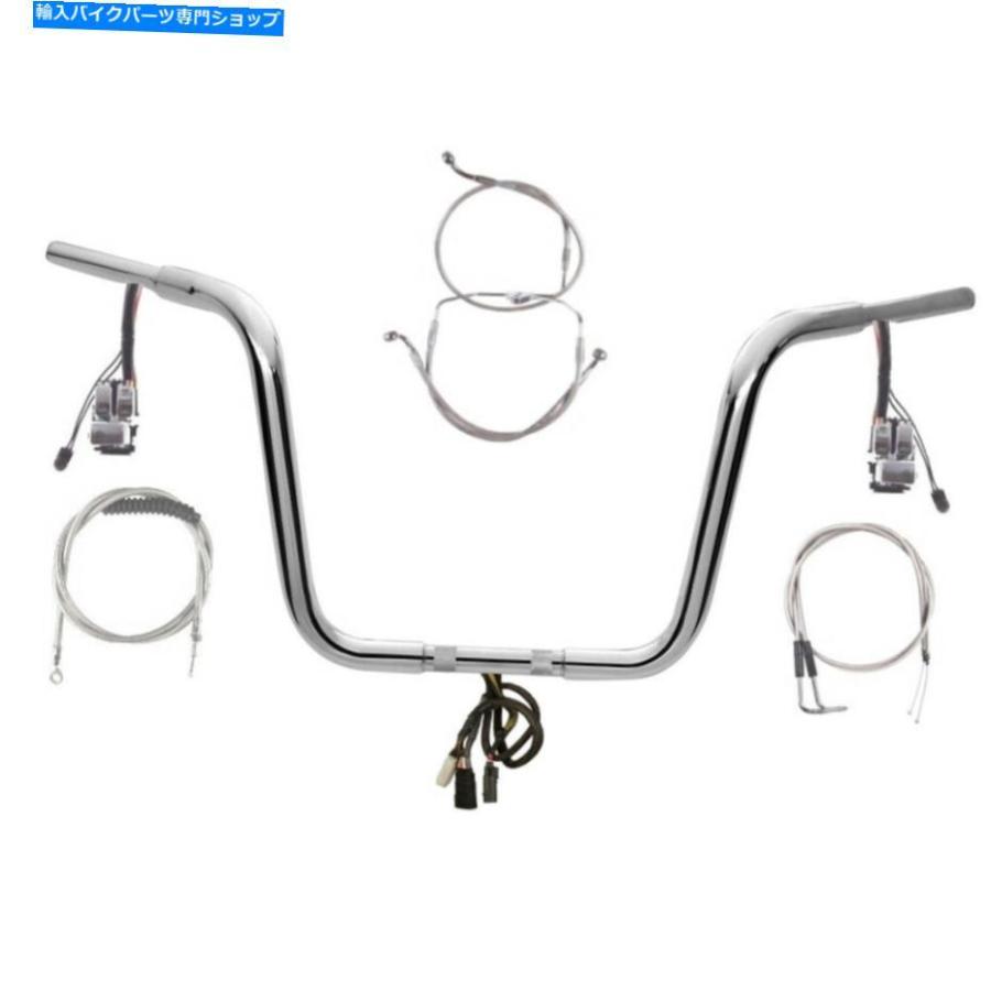 クロームパーツ 1 1/4 \"Chrome 12\" Prewread Wild 1 502 Bar Kit 1996-2006ハーレーロードキングワーク 1 1/4\" Chrome 12\" Prewired Wild 1 502 Bar K