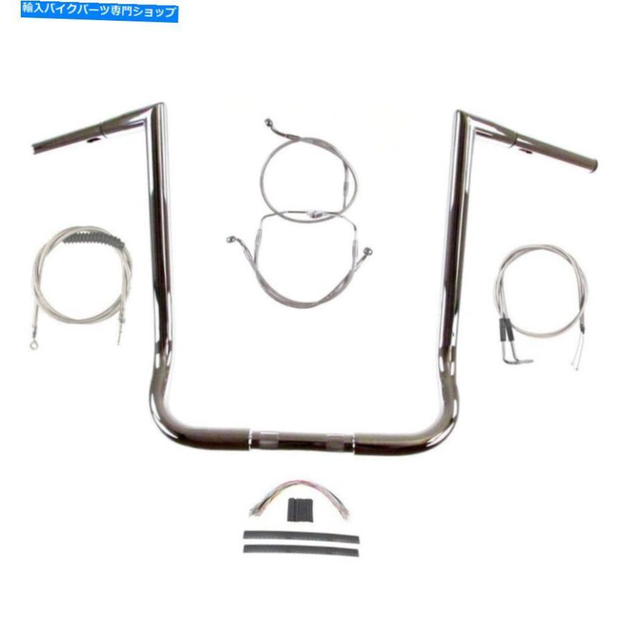 クロームパーツ 1 1/4 "Chrome 18" Jarheadハンドルバーキット1996-2006ハーレーエレクトラストリートグライド 1 1/4" Chrome 18" Jarhead Handlebar