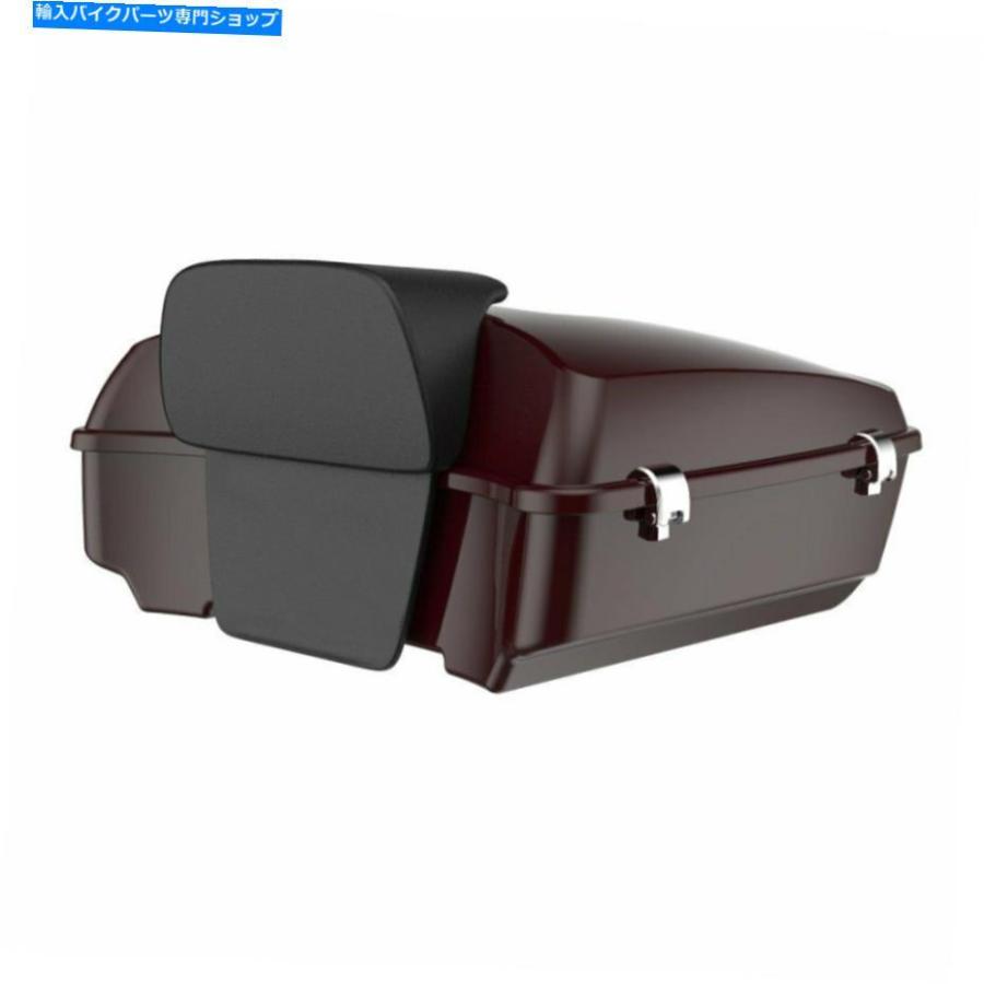 クロームパーツ AdvanBlack Billiard Burgundyみじん切りツアーパックトランク荷物は97-20ハーレーフィット Advanblack Billiard Burgundy Chopped Toの画像
