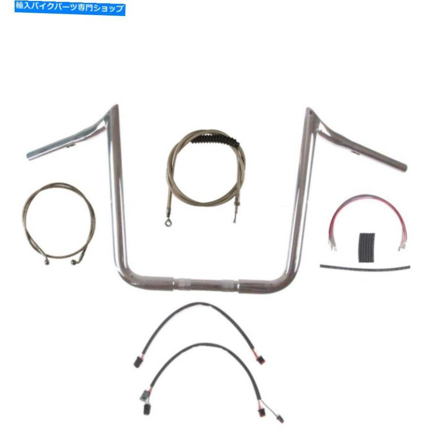 クロームパーツ 1 1/4 "Chrome 16" Primeape Bar Kit 2014-2016ハーレー - ダビッドソンロードキングなしABS 1 1/4" Chrome 16" PrimeApe Bar Kit 201