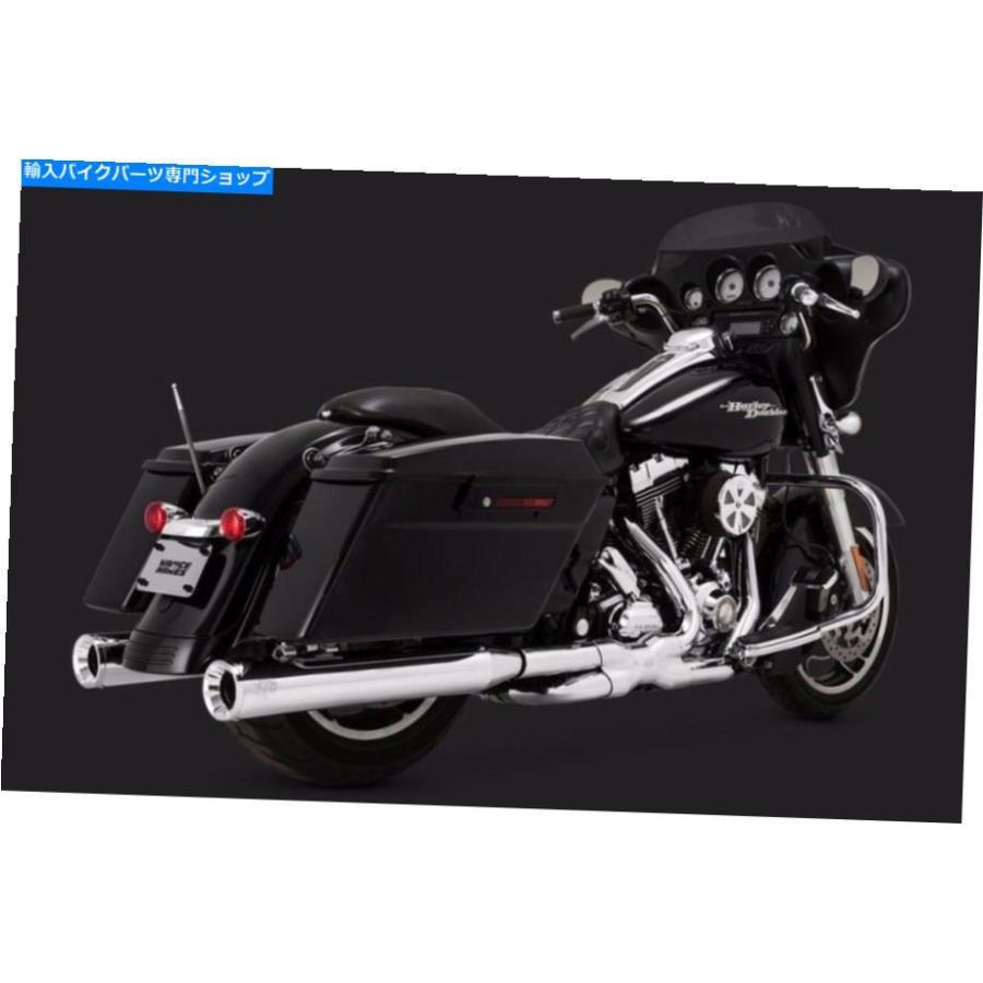 クロームパーツ Vance＆Hines Eliminator 400 Chrome Slip On 4 "ハーレー・マフラー1995-2016 VANCE & HINES ELIMINATOR 400 CHROME SLIP ON 4" MUFF