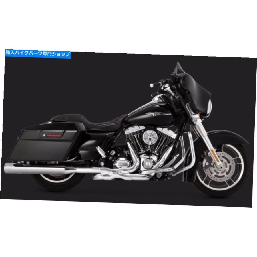クロームパーツ Vance＆Hines Eliminator 400 Chrome Slip On 4 "ハーレー・マフラー1995-2016 VANCE & HINES ELIMINATOR 400 CHROME SLIP ON 4" MUFF_2