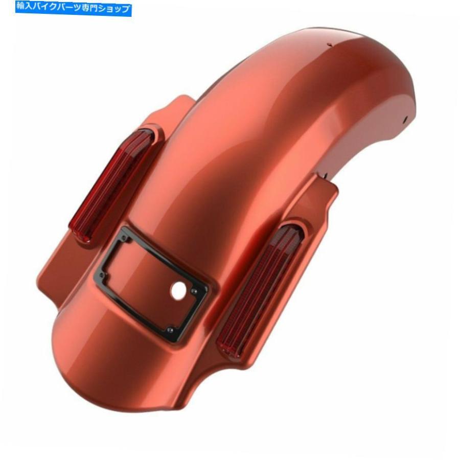 クロームパーツ セドナオレンジドミネーターストレッチリアフェンダー2に1フィットハーレーツーリング09-13 Sedona Orange Dominator Stretched Rearの画像