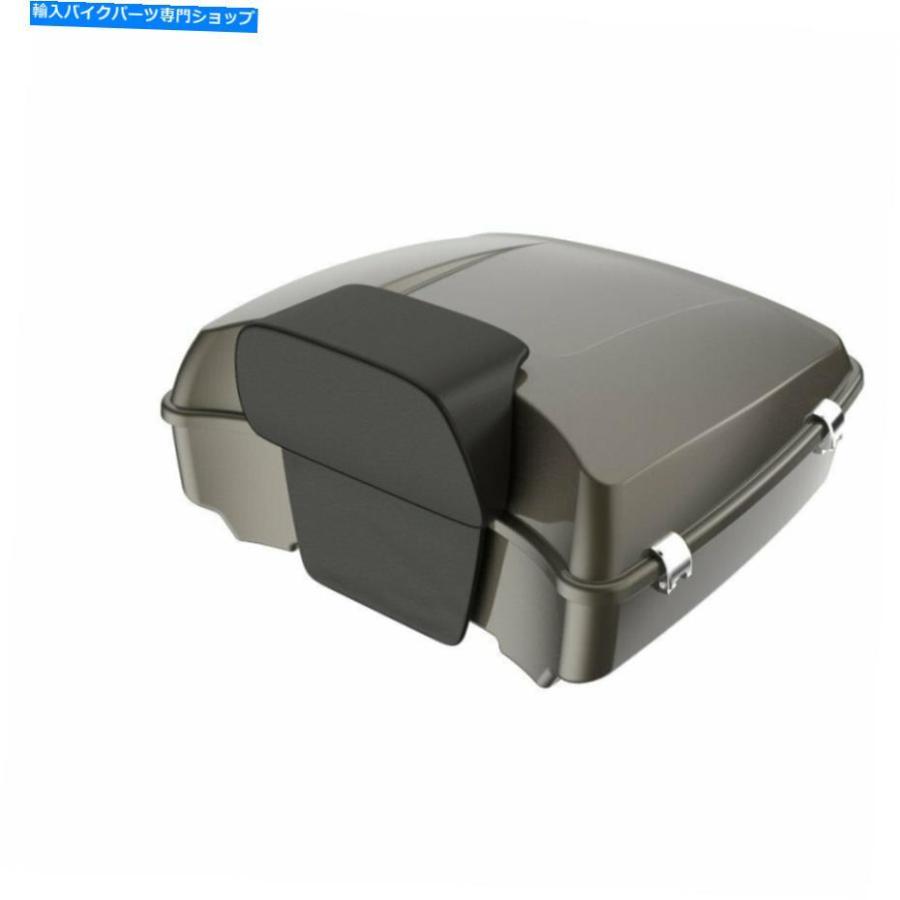 クロームパーツ 川のロックグレーのみじん切りツアーパックトランクは97-20ハーリーFLHR FLHXS FLTRX River Rock Gray Chopped Tour Pack Trunk For 9