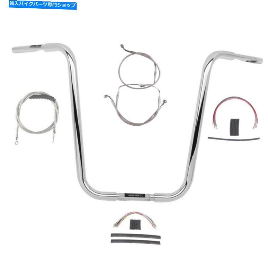 クロームパーツ 1 1/4 "Chrome Wild 1 20" APEハンガーキット2008-2013ハーレーロードグライドキングノー/ ABS 1 1/4" Chrome Wild 1 20" Ape Hanger
