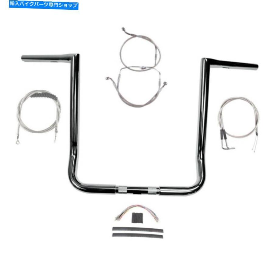 クロームパーツ 1 1/4 "Chrome 16" Twin Peaksハンドルバーキット1996-2006ハーレーエレクトラストリートグライド 1 1/4" Chrome 16" Twin Peaks Hand