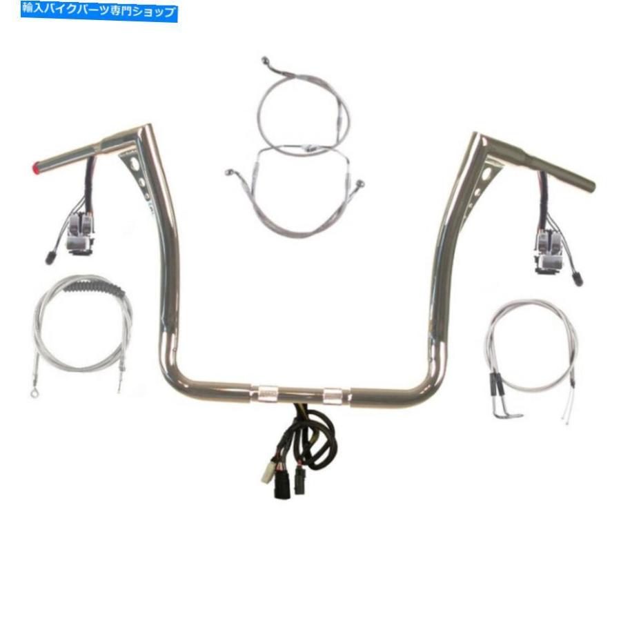 クロームパーツ 1 1/4 \"Chrome 15\" Z BAR PREWREARING BAR KIT 1996-2006ハーレー・エレクトラグライドW /クルーズ 1 1/4\" Chrome 15\" Z Bar Prewired