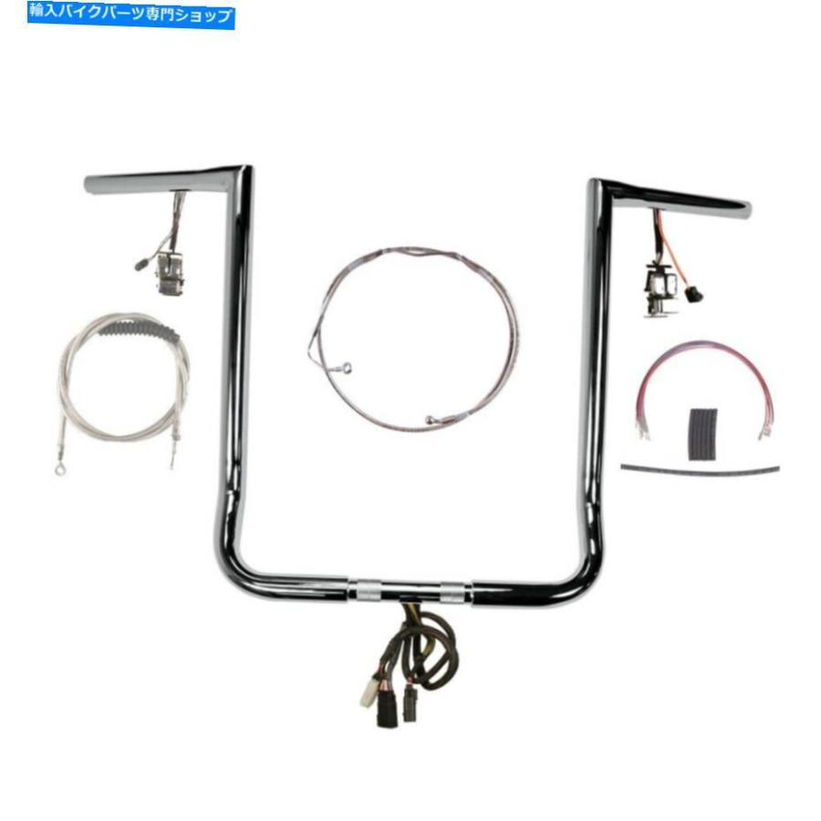 クロームパーツ 1 1/4 \"Chrome 18\" Twin Peaks Prewred Kit 2008-2013ハーレーストリートグライドW / ABS 1 1/4\" Chrome 18\" Twin Peaks Prewired Kit