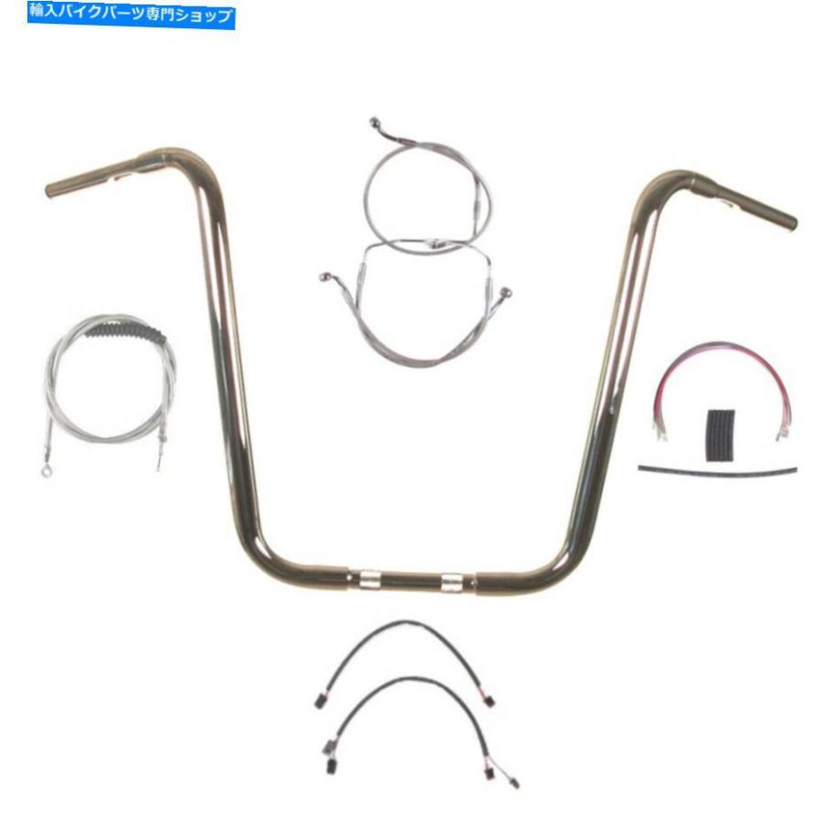 クローム部分品 1 1/4 \"Chrome 18\"" APEハンガーバーキット2014-2016ハーレー - ダビッドソンロードキングなしABS 1 1/4\"" Chrome 18\"" Ape Hanger Bar K" その他フレーム関連用品-バイク-車、バイク、自転車