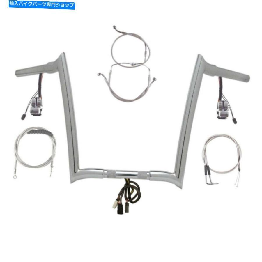 クロームパーツ 1 1/4 "Chrome 16" Prewread Yaffe Bar Kit 1996-2006ハーレーロードキングなしクルーズなし 1 1/4" Chrome 16" Prewired Yaffe Bar K