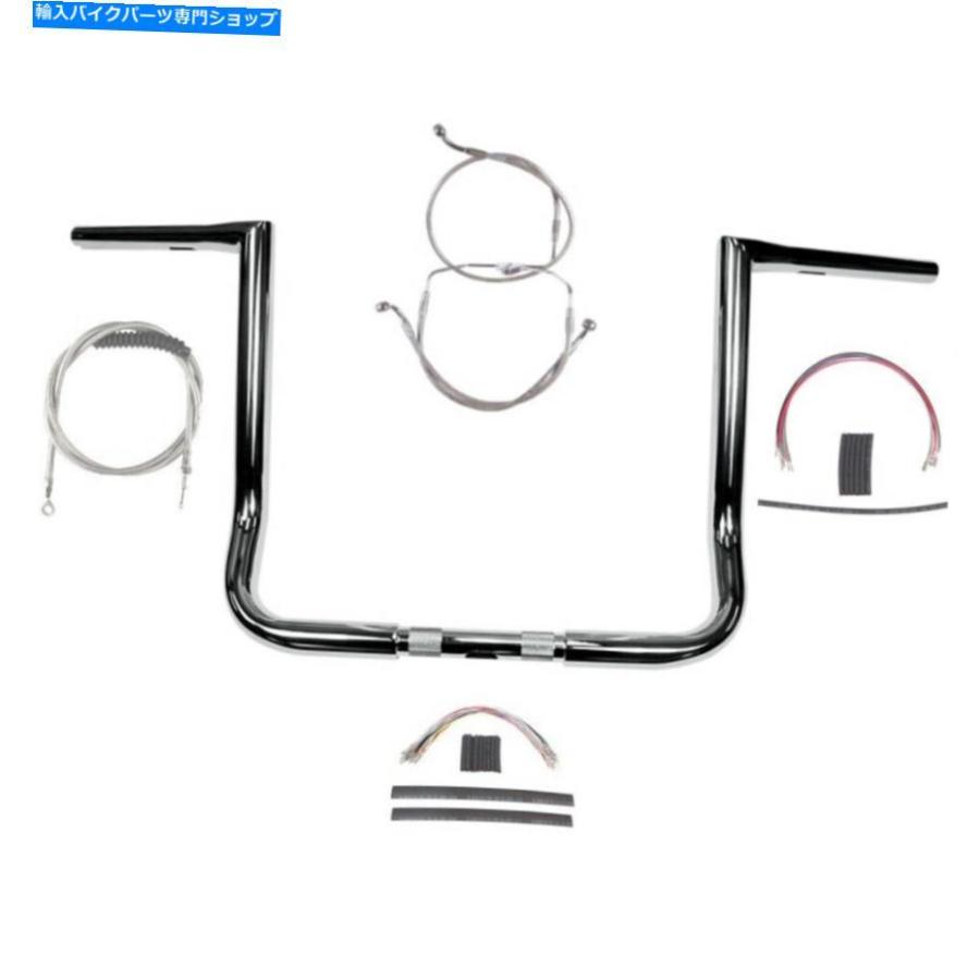 クロームパーツ 1 1/4 "Chrome 14"ツインピークスバーキット2008-2013ハーレーエレクトラストリートグライドナノブス 1 1/4" Chrome 14" Twin Peaks B