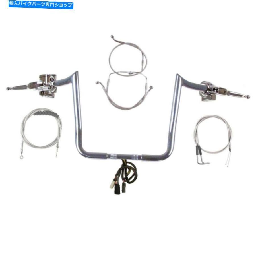 クロームパーツ 1 1/4 "Chrome 13" PRIMEAPEハンドルバーキット1996-2006ハーレーエレクトラグライドW /クルーズ 1 1/4" Chrome 13" PrimeApe Handleb