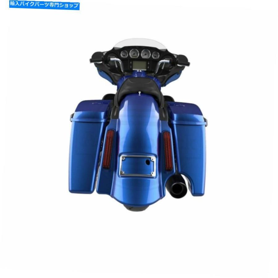 クロームパーツ 1つの支配者に1つの支配者に伸びたリアフェンダーへ14+ハーレーツーリング Superior Blue 2 into 1 Dominator Stretched Rear Fenderの画像