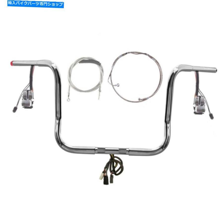クロームパーツ 1 1/4 \"Chrome 12\"ワイルド1自由なバーキット2008-2013ハーレーストリートグライドW / ABS 1 1/4\" Chrome 12\" Wild 1 Prewired Bar Ki