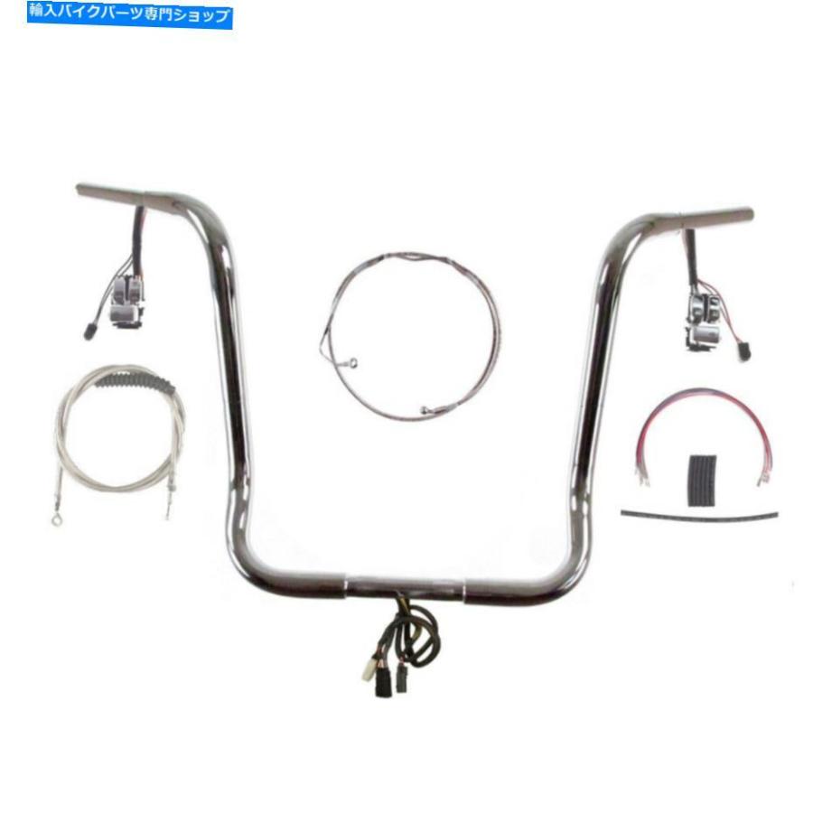 クロームパーツ 1 1/4 "Chrome 18" Prewread Bar Kit 2008-2013ハーレーストリートグライドW /クルーズW / ABS 1 1/4" Chrome 18" Prewired Bar Kit 2