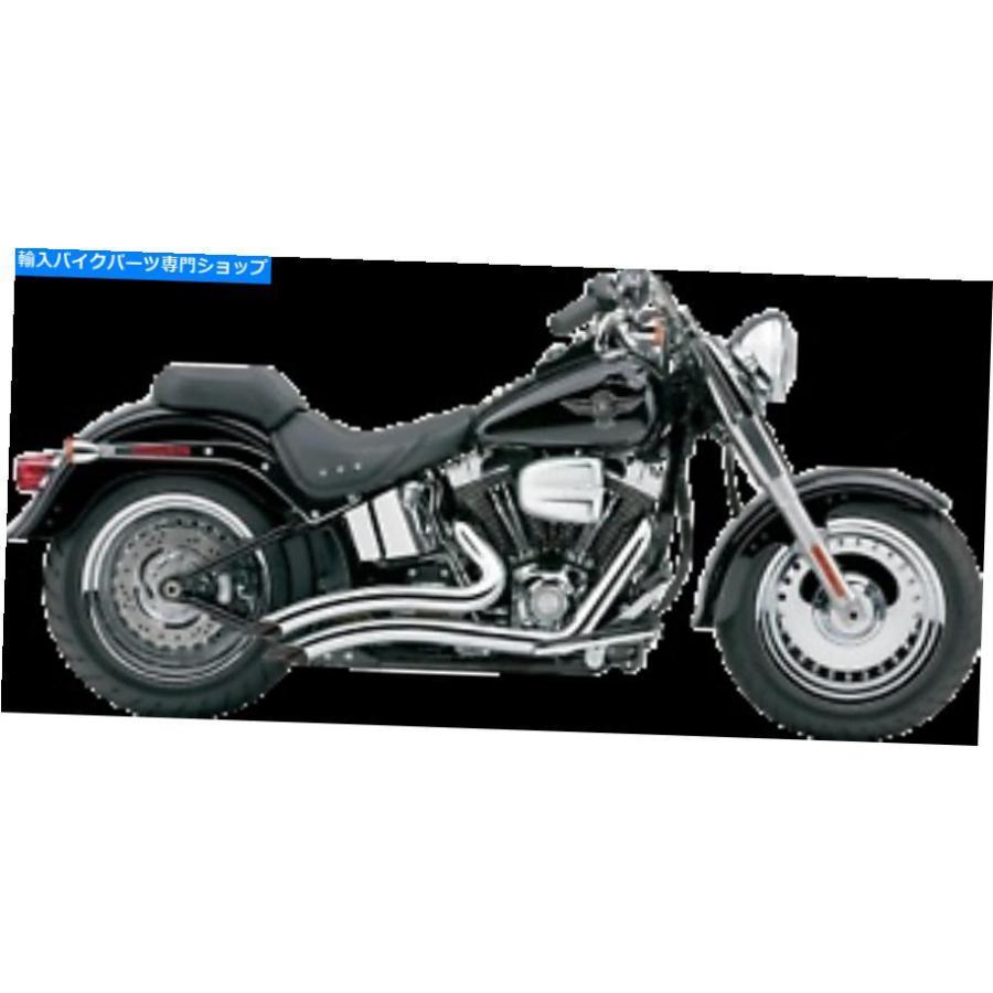 クロームパーツ COBRA 6225ハーレーフフル/太った男の子/デラックスのためのSpeedsterの短い掃除抹消 Cobra 6225 Speedster Short Swept Exhaust for