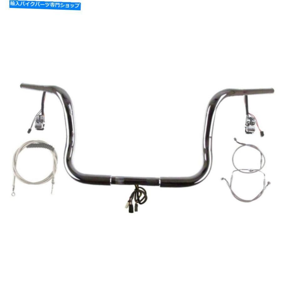 クロームパーツ 1 1/4 \"Chrome 11\" Prewreadハンドルバーキット2008-2013ハーリーウルトラクラシックなしABS 1 1/4\" Chrome 11\" Prewired Handlebar K