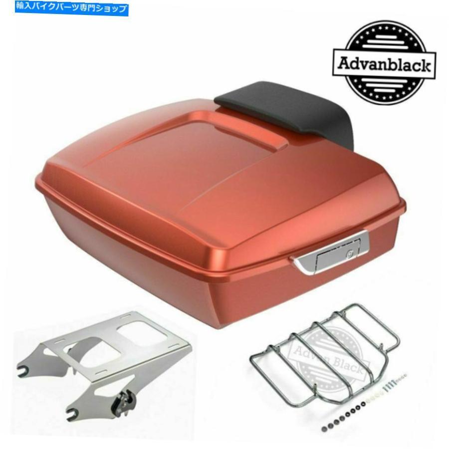 クロームパーツ Sedona Orange刻んだツアーパック荷物は1997-2020 Harley Flhr Flhxs Fltrx Sedona Orange Chopped Tour Pack Luggage For 1997-2020