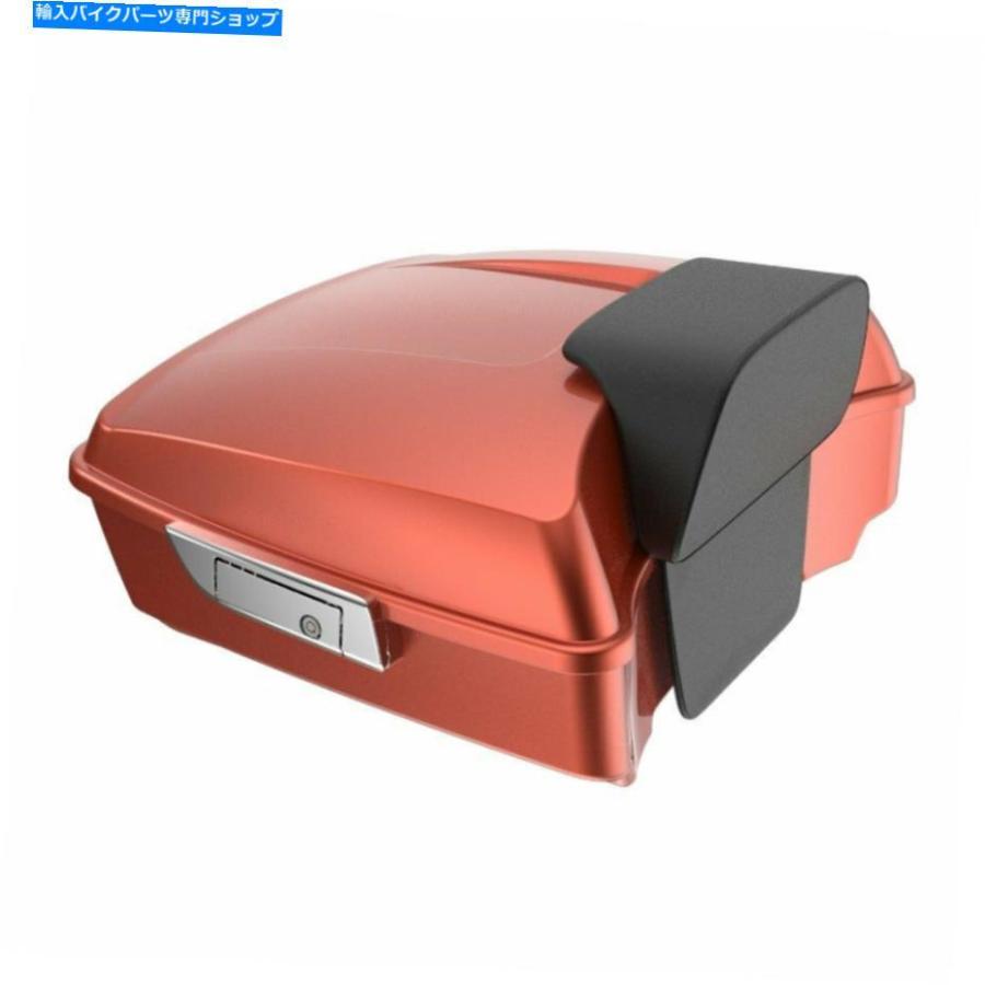 クロームパーツ Sedona Orange刻んだツアーパック荷物は1997-2020 Harley Flhr Flhxs Fltrx Sedona Orange Chopped Tour Pack Luggage For 1997-2020の画像