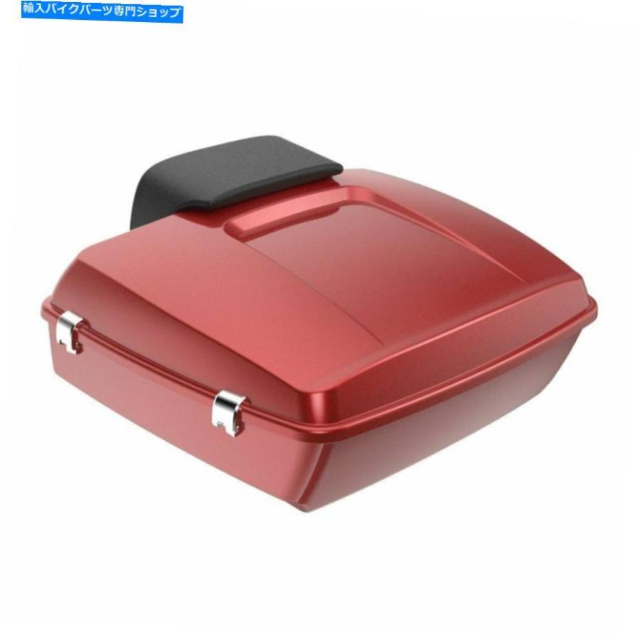 クロームパーツ 97-20ハーレーダビッドソンツーリングのためのAdvanBlack Ember Red Sungloみじん切りツアーパック Advanblack Ember Red Sunglo Chop_2