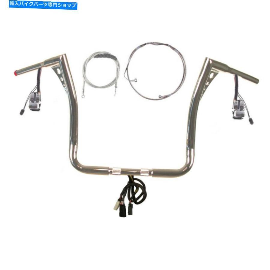クロームパーツ 1 1/4 \"Chrome 15\" Z BAR PREWRIANDキット2008-2013ハーレーエレクトラグライドRARDIO＆ABS 1 1/4\" Chrome 15\" Z Bar Prewired Kit 20