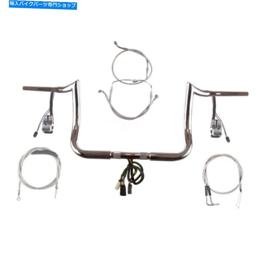 クロームパーツ 1 1/4 \"Chrome 10\" Primeape Prewired Bar Kit 2007ハーレーストリートグライドW /クルーズ 1 1/4\" Chrome 10\" PrimeApe Prewired Bar