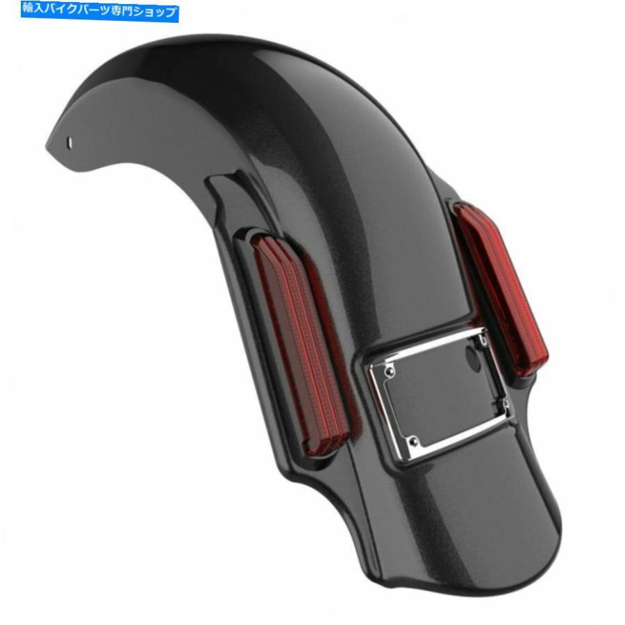 クロームパーツ Advan Black Quartz支配者が2014+ Harley Davidsonのリアフェンダーを伸ばした Advan Black Quartz Dominator Stretched Rear Fenderの画像