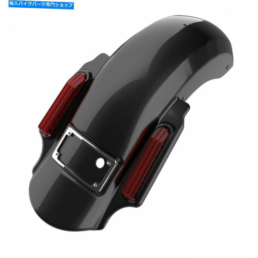 クロームパーツ Advan Black Quartz支配者が2014+ Harley Davidsonのリアフェンダーを伸ばした Advan Black Quartz Dominator Stretched Rear Fenderの画像