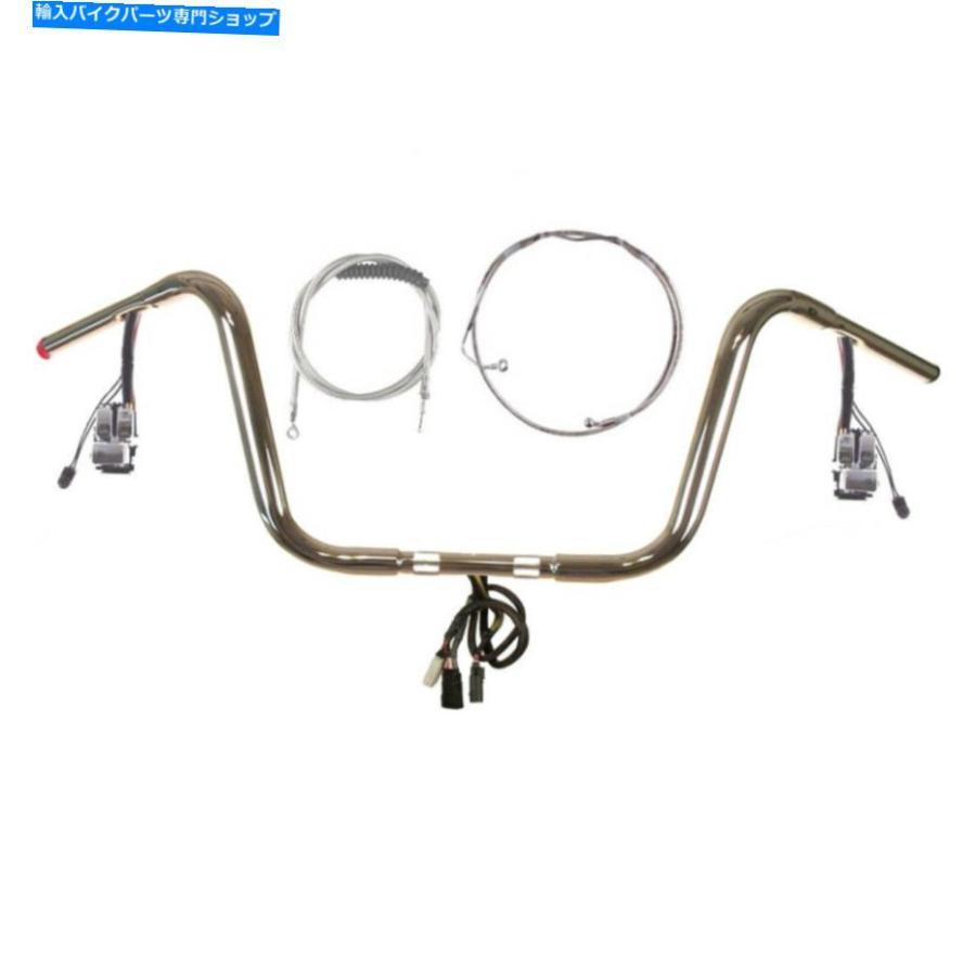 クロームパーツ 1 1/4 \"Chrome 10\" Prewread Bar Kit 2011-2013ハーレーロードグライドウルトラW / ABS 1 1/4\" Chrome 10\" Prewired Bar Kit 2011-201