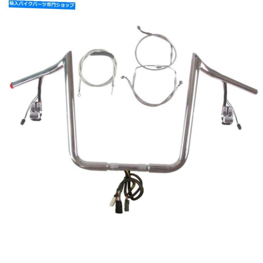 クロームパーツ 1 1/4 \"Chrome 16\" PRIMEAPE PREAPE KIT 2008-2013ハーレーロードキングなしクルーズ/ ABS 1 1/4\" Chrome 16\" PrimeApe Prewired Kit