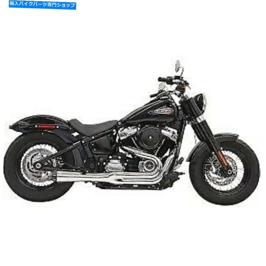 クロームパーツ Bassani Chrome Road Rage II 2：1 18-20 Fat Bob＆Slim用の排気システム Bassani Chrome Road Rage II 2:1 Exhaust System for 18-20