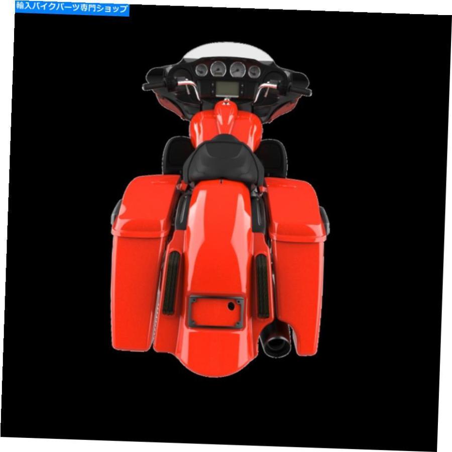 クロームパーツ Laguna Orange 2へ1つの支持されたリアフェンダーフィット14+ハーレーツーリング Laguna Orange 2 into 1 Dominator Stretched Rear Fの画像
