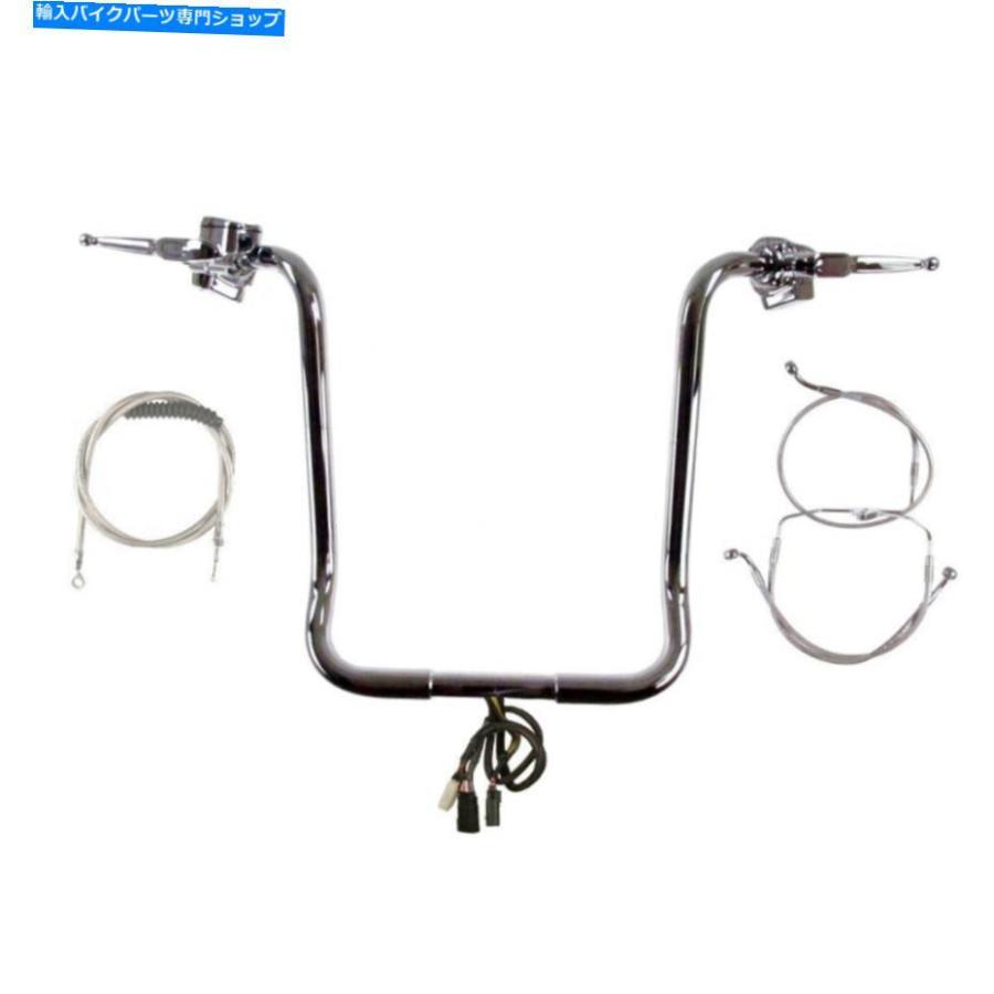 クロームパーツ 1 1/4 "Chrome 20" APEハンガーキット2008-2013ハーレーストリートグライドW /クルーズなしABS 1 1/4" Chrome 20" Ape Hanger Kit 200