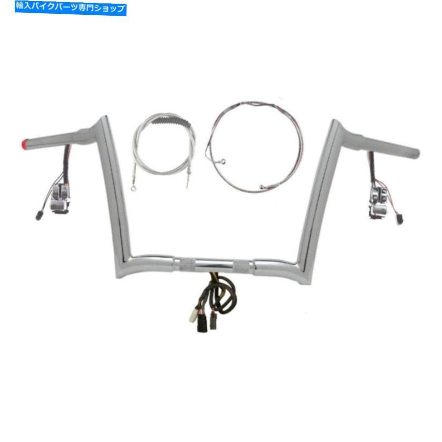 クローム部分品 1 1/4 \"Chrome 10\"" Prewread Yaffe Bar Kit 2008-2013ハーレーロードキングNOCRUZ W / ABS 1 1/4\"" Chrome 10\"" Prewired Yaffe Bar Kit" バイク-その他フレーム関連用品-車、バイク、自転車