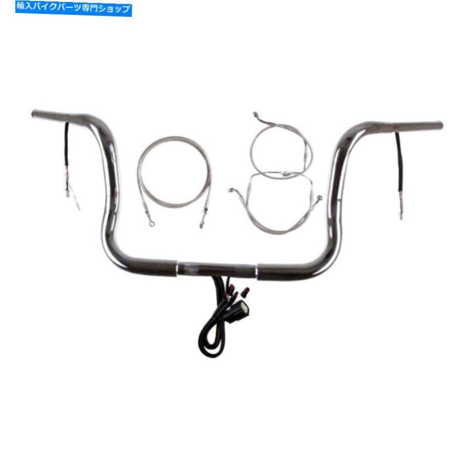 クロームパーツ 1 1/4 Chrome 11 Prewread Bar Kit 2014-2015ハーレー