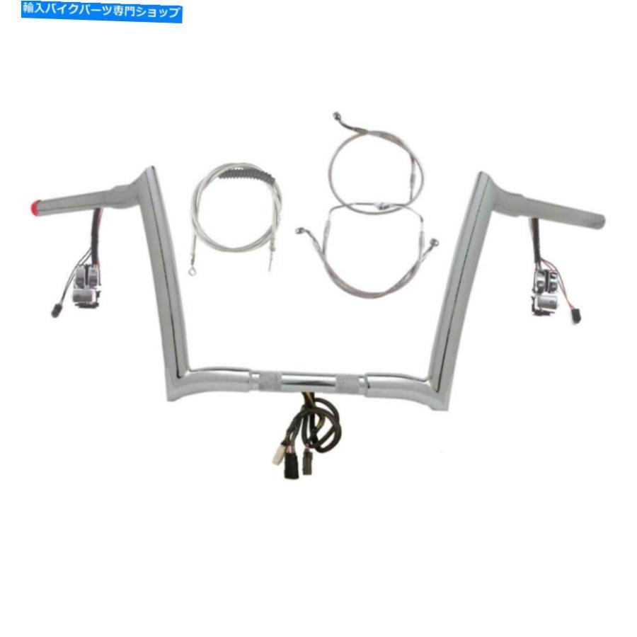 クローム部分品 1 1/4 \"Chrome 10\"" Prewread Yaffe Bar Kit 2008-2013ハーレーロードグライドNOCRUZNOABS 1 1/4\"" Chrome 10\"" Prewired Yaffe Bar Kit" その他フレーム関連用品-フレーム-車、バイク、自転車