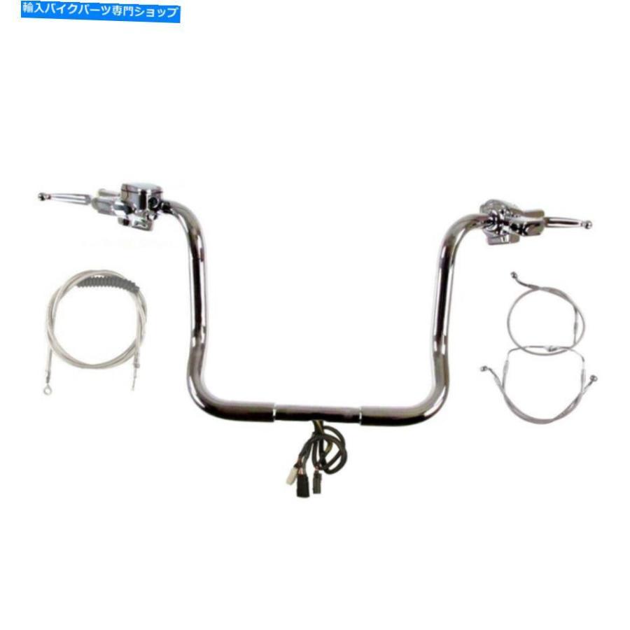 クローム部分品 1 1/4 \"Chrome 14\"" APEハンガー一揃いの道具2008-2013ハーレーストリートグライドW /ラジオ受信機なしABS 1 1/4\"" Chrome 14\"" Ape Hanger Kit 2008-" 車、バイク、自転車-バイク
