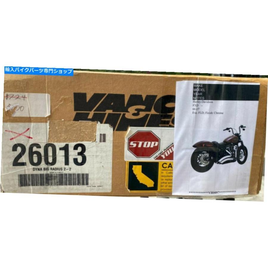 クロームパーツ Vance＆Hines 26013 DYNA BIG RADIUS 2 - 2 H-D FXD 06-17 EXC。 fld;クロム VANCE \u0026 HINES 26013 DYNA BIG RADIUS 2 - 2 H-D FXD 06-