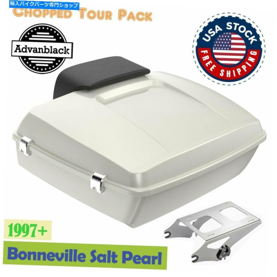 クロームパーツ Bonneville Salt Pearlみじん切りツアーパックfor Harley Flhr Flhxs Fltrx 1997+ Bonneville Salt Pearl Chopped Tour Pack For Harl