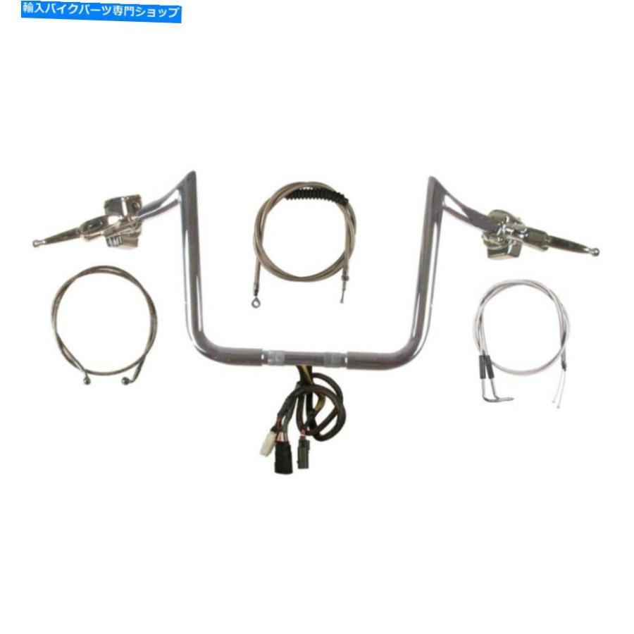 クロームパーツ 1 1/4 \"Chrome 13\" PRIMEAPEハンドルバーCKIT 1996-2006ハーレー - ダビッドソンソフト 1 1/4\" Chrome 13\" PrimeApe Handlebar CKit 1