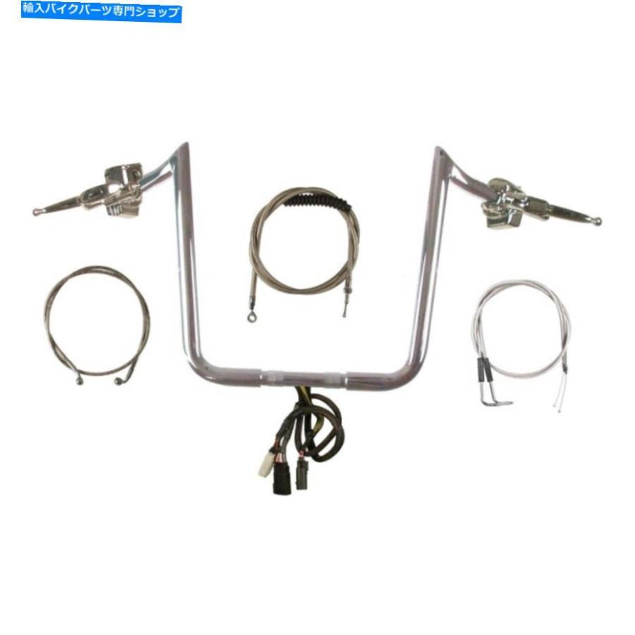 クロームパーツ 1 1/4 \"Chrome 16\" PRIMEAPEハンドルバーCKIT 2007-2010ハーレー - ダビッドソンソフト 1 1/4\" Chrome 16\" PrimeApe Handlebar CKit 2