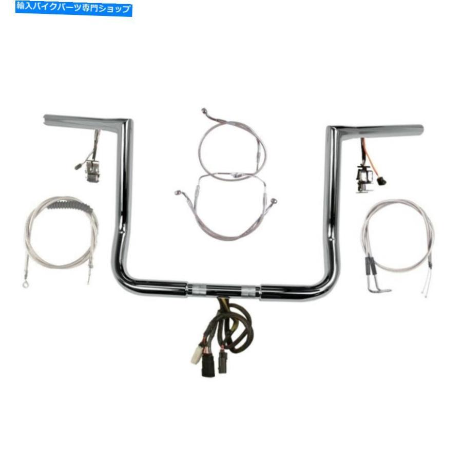 でんページ クロームパーツ 1 1/4 Chrome 12 Twin Peaks Prewired Kit 2006 Harley