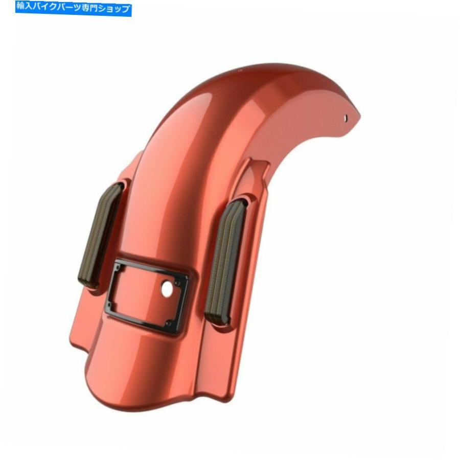 クロームパーツ セドナオレンジドミネーターストレッチリアフェンダーなしカットオブハーレー2009-2013 Sedona Orange Dominator Stretched Rear Fend
