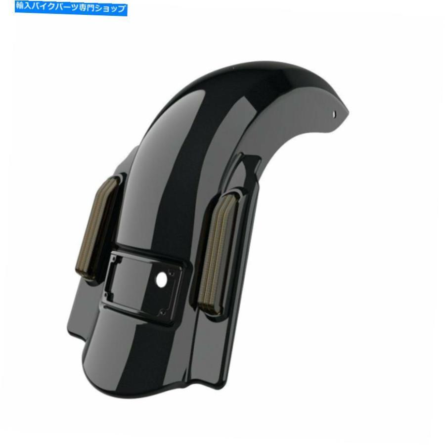 クロームパーツ 真夜中のパールドミネーターストレッチリアフェンダーはハーレー2009-2013の切り欠き Midnight Pearl Dominator Stretched Rear Fende