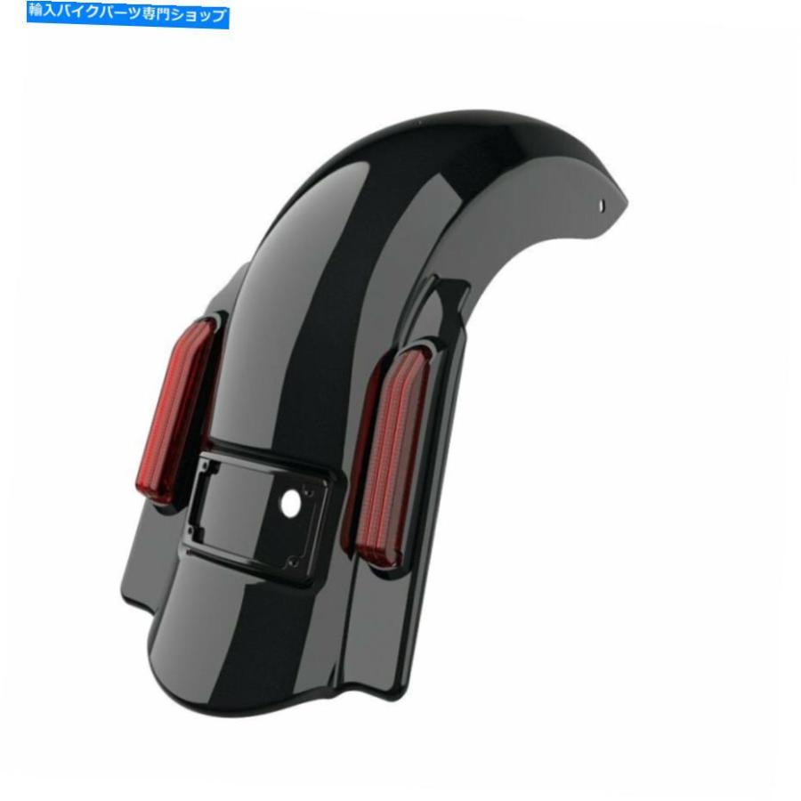 クロームパーツ 真夜中のパールドミネーターストレッチリアフェンダーはハーレー2009-2013の切り欠き Midnight Pearl Dominator Stretched Rear Fendeの画像