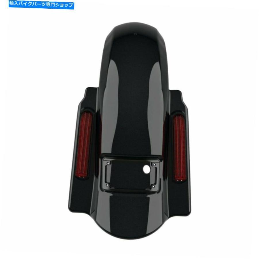 クロームパーツ 真夜中のパールドミネーターストレッチリアフェンダーはハーレー2009-2013の切り欠き Midnight Pearl Dominator Stretched Rear Fendeの画像