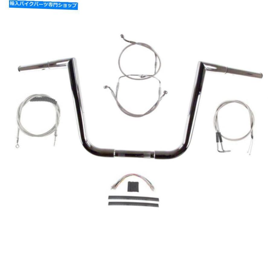 クローム部分品 1 1/4 \"Chrome 12\"" Jarheadハンドルバーキット2007ハーレー - ダビッドソンロードグライドキング 1 1/4\"" Chrome 12\"" Jarhead Handleba" その他フレーム関連用品-フレーム-車、バイク、自転車