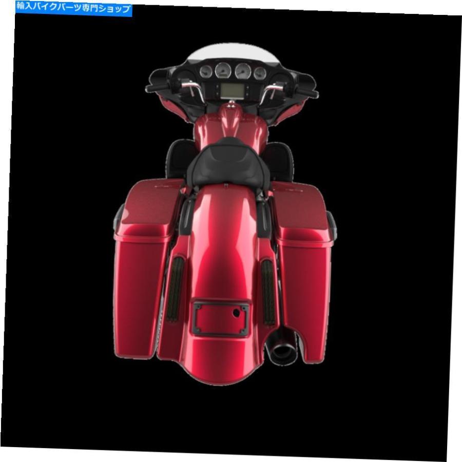 クロームパーツ ベロシティレッドサングル2へ1つの支配者ストレッチリアフェンダーフィット2014+ハーレー Velocity Red Sunglo 2 into 1 Dominator Stの画像