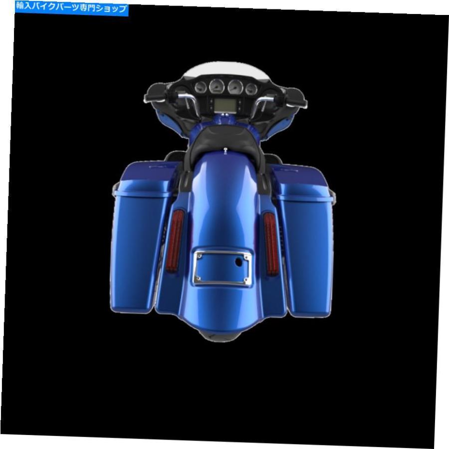 クロームパーツ スーペリアブルーデュアルカットドミネーターストレッチリアフェンダーフィット14+ハーレーツーリング Superior Blue Dual Uncut Domiの画像