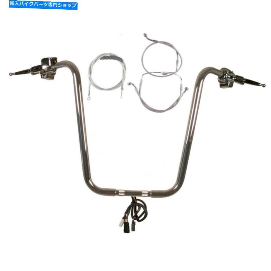 クロームパーツ 1 1/4 "Chrome 20" APEハンガーキット2008-2013ハーレーロードグライドW /クルーズなしABS 1 1/4" Chrome 20" Ape Hanger Kit 2008-20